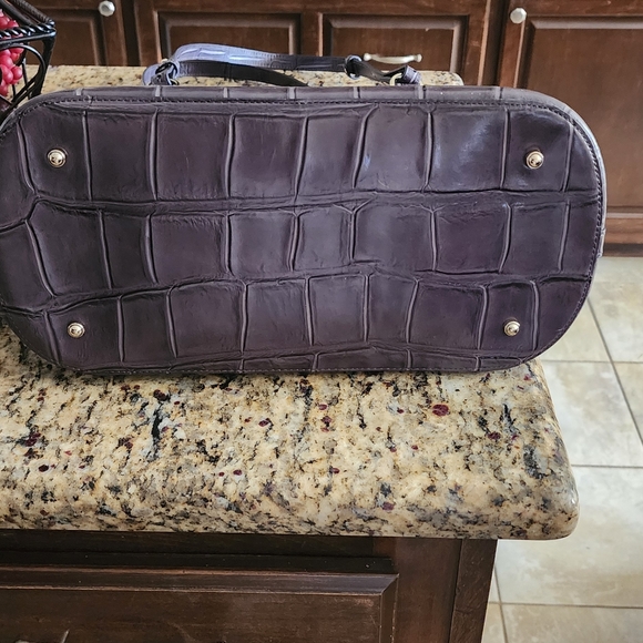 BRAHMIN Ezra Nocturnal Lysander slate gray Wallet & Handbag Set - Picture 4 of 7